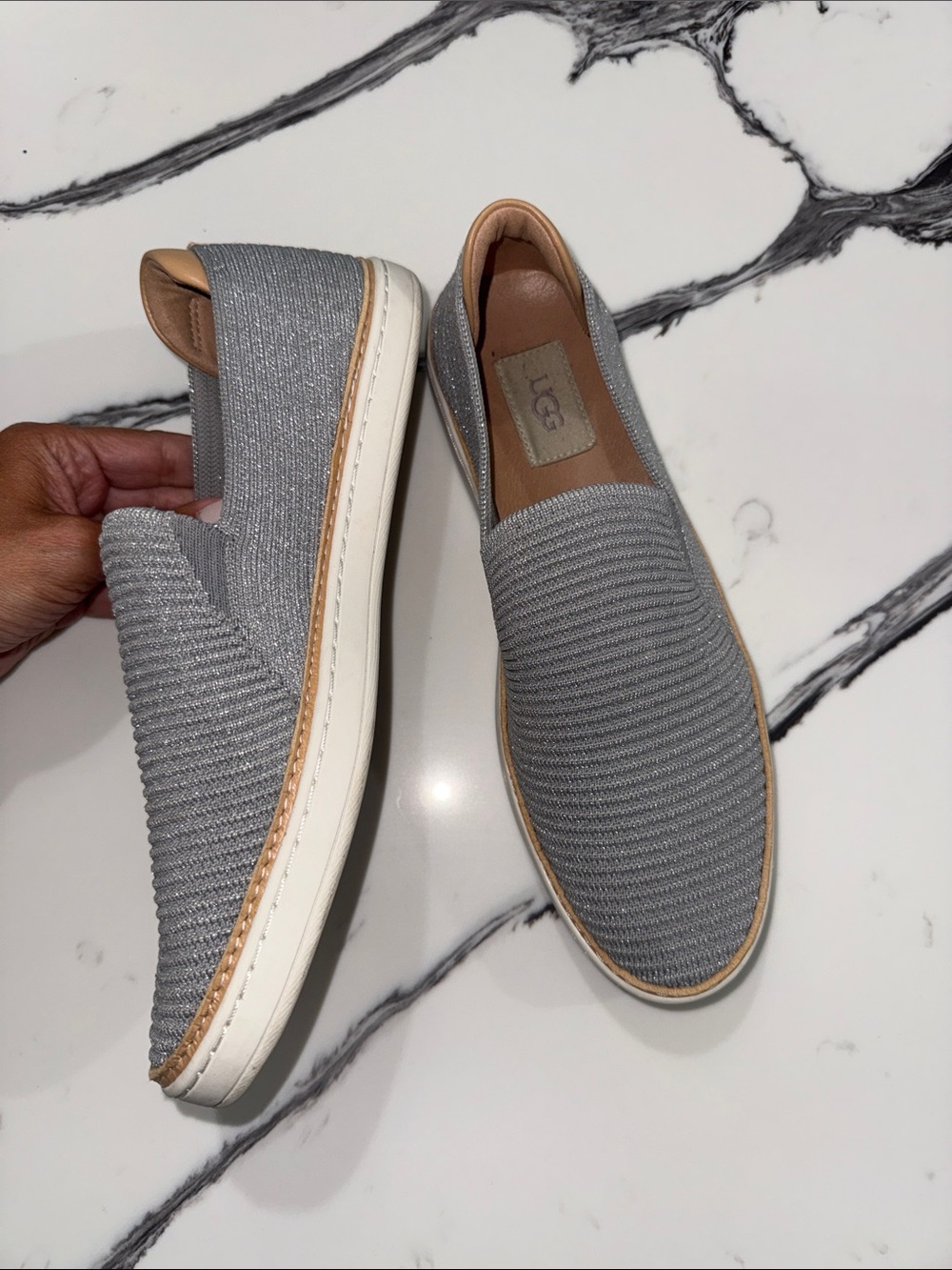 Ugg sammy ribbed slip on size 9